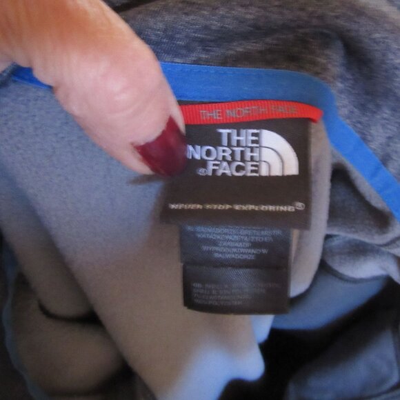 The North Face Mens Blue/Gray Quarter Zip Pullover Jacket XL - Picture 6 of 7